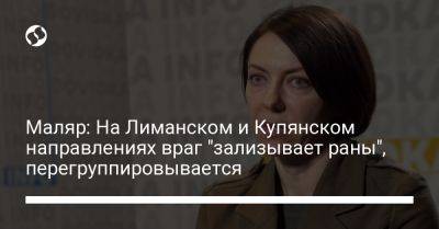 Анна Маляр - Маляр: На Лиманском и Купянском направлениях враг "зализывает раны", перегруппировывается - liga.net - Украина - Купянск - Харьковская обл.