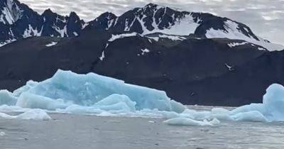 Брейк-данс в океане. Невероятный момент, как айсберг откалывается и кувыркается в воде (видео) - focus.ua - Норвегия - Украина - Гана - Филиппины