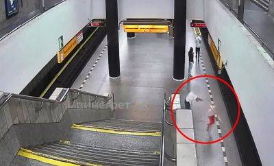 В метро Праги мужчина столкнул женщину на пути: видео - vinegret.cz - Чехия - Прага