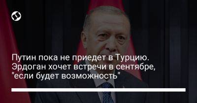 Владимир Путин - Реджеп Тайип Эрдоган - Путин пока не приедет в Турцию. Эрдоган хочет встречи в сентябре, "если будет возможность" - liga.net - Россия - США - Украина - Турция - Венгрия - Индия