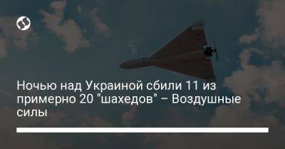 Ночью над Украиной сбили 11 из примерно 20 "шахедов" – Воздушные силы - liga.net - Россия - Украина