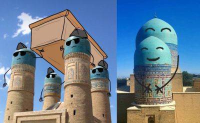 В соцсетях набирает силу новый челлендж, в рамках которого узбекистанцы креативно дорисовывают изображения известных памятников - podrobno.uz - Узбекистан - Ташкент