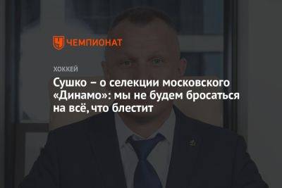 Сергей Емельянов - Сушко – о селекции московского «Динамо»: мы не будем бросаться на всё, что блестит - championat.com