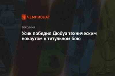 Александр Усик - Энтони Джошуа - Джон Джойс - Даниэль Дюбуа - Усик победил Дюбуа техническим нокаутом в титульном бою - championat.com - Польша