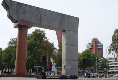 В Клайпеде отметили главный праздник Украины - obzor.lt - Украина - Литва - Клайпеда