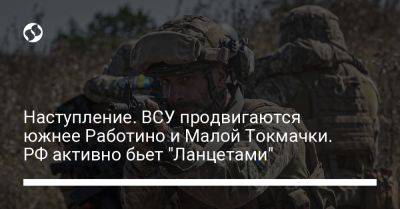 Анна Маляр - Наступление. ВСУ продвигаются южнее Работино и Малой Токмачки. РФ активно бьет "Ланцетами" - liga.net - Россия - Украина - Запорожская обл.