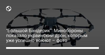 "Большой Бандерик": Минобороны показало украинский дрон, которым уже успешно воюют – фото - liga.net - Украина