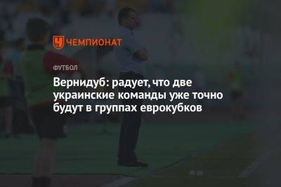 Юрий Вернидуб - Вернидуб: радует, что две украинские команды уже точно будут в группах еврокубков - championat.com - ДНР - Донецк