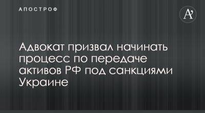 Виталий Нестор призвал ускорить передачу Украине активов РФ - apostrophe.ua - Россия - Украина - Англия