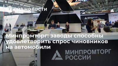 Владимир Путин - Вячеслав Володин - Минпромторг заверил в способности заводов удовлетворить автомобильный спрос чиновников - smartmoney.one - Россия