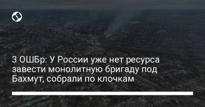 3 ОШБр: У России уже нет ресурса завести монолитную бригаду под Бахмут, собрали по клочкам - liga.net - Россия - Украина