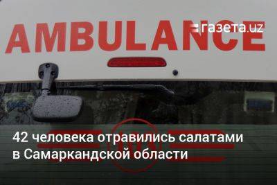 42 человека отравились салатами в Самаркандской области - gazeta.uz - Узбекистан