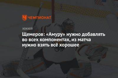 Андрей Мартемьянов - Щемеров: «Амуру» нужно добавлять во всех компонентах, из матча нужно взять всё хорошее - championat.com