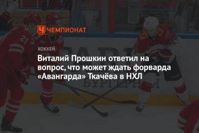 Владимир Ткачев - Виталий Прошкин ответил на вопрос, что может ждать форварда «Авангарда» Ткачёва в НХЛ - championat.com