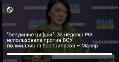 Анна Маляр - "Безумные цифры". За неделю РФ использовала против ВСУ полмиллиона боеприпасов – Маляр - liga.net - Россия - Украина