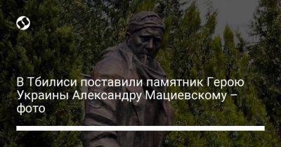 Владимир Зеленский - В Тбилиси поставили памятник Герою Украины Александру Мациевскому – фото - liga.net - Россия - Украина - Тбилиси - Черниговская обл.