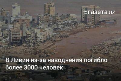 В Ливии из-за наводнения погибло более 3000 человек - gazeta.uz - Узбекистан - Египет - Турция - Иран - Ливия - Эмираты - Тунис - Алжир - Марокко