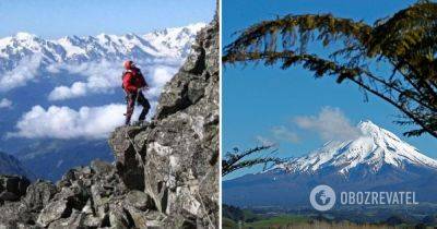 Гора Таранаки – в Новой Зеландии альпинист упал с высоты в 600 метров и выжил – фото - obozrevatel.com - Италия - Новая Зеландия