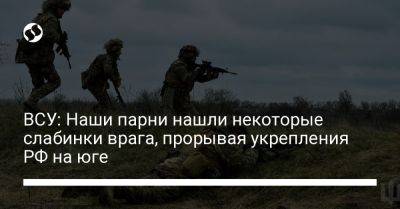 Александр Штупун - ВСУ: Наши парни нашли некоторые слабинки врага, прорывая укрепления РФ на юге - liga.net - Россия - Украина - Вьетнам