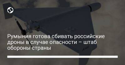 Румыния готова сбивать российские дроны в случае опасности – штаб обороны страны - liga.net - Россия - Украина - Румыния