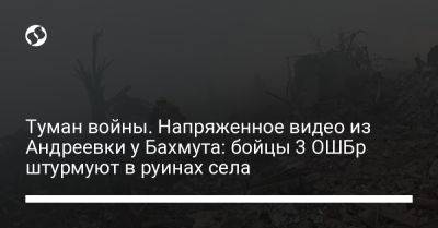 Туман войны. Напряженное видео из Андреевки у Бахмута: бойцы 3 ОШБр штурмуют в руинах села - liga.net - Украина