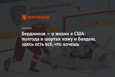 Бердников — о жизни в США: полгода в шортах хожу и балдею, здесь есть всё, что хочешь - championat.com - Россия - США - Швеция - Нью-Йорк - Нью-Йорк