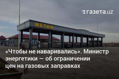 «Чтобы не наваривались». Министр энергетики Узбекистана — об ограничении цен на газовых заправках - gazeta.uz - Узбекистан