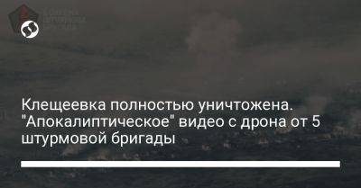 Клещеевка полностью уничтожена. "Апокалиптическое" видео с дрона от 5 штурмовой бригады - liga.net - Украина