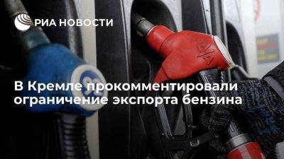 Дмитрий Песков - Песков: правительство временно запретило экспорт бензина для регулирования рынка - smartmoney.one - Россия