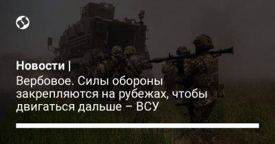 Александр Штупун - Вербовое. Силы обороны закрепляются на рубежах, чтобы двигаться дальше – ВСУ - liga.net - Украина - Запорожская обл.