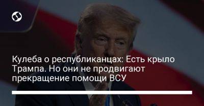 Дональд Трамп - Дмитрий Кулеба - Кулеба о республиканцах: Есть крыло Трампа. Но они не продвигают прекращение помощи ВСУ - liga.net - США - Украина