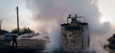 В поселке под Северодонецком произошел пожар: огнем уничтожена КТП - фото - vchaspik.ua - Украина - Северодонецк