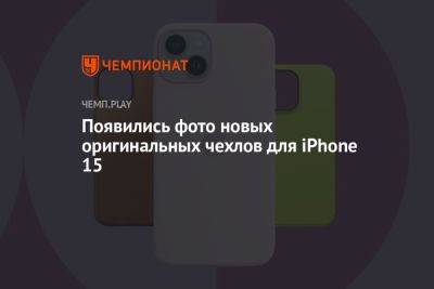 Появились фото новых оригинальных чехлов для iPhone 15 - championat.com