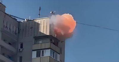 М.Мур - Взрыв в Энергодаре: появились кадры удара БПЛА по жилому дому (видео) - focus.ua - Украина