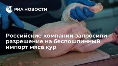 Российские фирмы запросили разрешение на беспошлинный импорт 226 тонн мяса кур - smartmoney.one - Россия - Российские