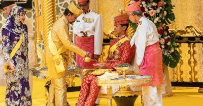 Невеста и жених в красном: принц Брунея Абдул Матин показал первые фото со свадьбы - focus.ua - Украина - Малайзия - Бруней