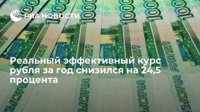 ЦБ: реальный эффективный курс рубля в 2023 году снизился на 24,5 процента - smartmoney.one - Россия