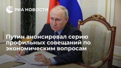 Владимир Путин - Путин - Путин анонсировал серию отдельных профильных совещаний по экономическим вопросам - smartmoney.one - Россия - Путин