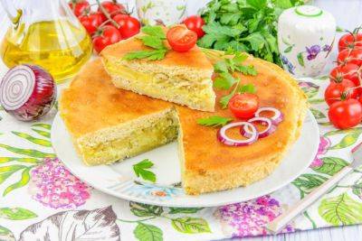 И даже двух кусочков вам будет мало: рецепт сытного пирога с луком и картошкой в духовке - hyser.com.ua - Украина