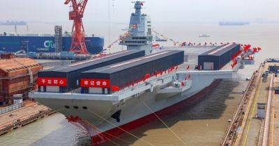 Прямой вызов США: Китай представил суперавианосец Fujian на 100 000 тонн (видео) - focus.ua - Китай - США - Украина - Тайвань