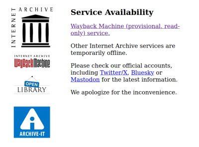 denis19 - Internet Archive возобновил работу в режиме read-only и только для сервиса Wayback Machine - habr.com