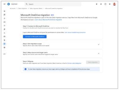 maybeelf - Google работает над сервисом переноса файлов из Microsoft OneDrive в Google Drive - habr.com - Microsoft