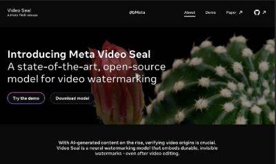 Meta* разрабатывает маркировку водяными знаками для AI видео - habr.com - Microsoft