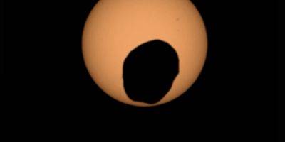 Похоже на картошку. Так выглядит солнечное затмение на Марсе - tech.onliner.by