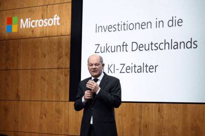 Олаф Шольц - Брэд Смит - Microsoft инвестирует 3,2 млрд евро в ближайшие два года в экономику Германии, в основном на развитие ИИ - habr.com - Германия - Берлин - Microsoft