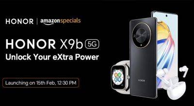 Официально: Honor X9b, Honor Choice Earbuds X5 и Honor Choice Watch дебютируют 15 февраля - gagadget.com - Индия