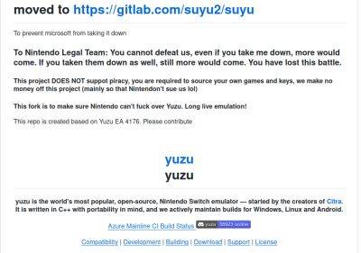 denis19 - Проекты-клоны эмулятора Switch Yuzu от команд Nuzu и Suyu переведены на GitHub в режим Public archive - habr.com