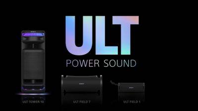 Sony представила новые Bluetooth-колонки серии ULT Power Series - ULT Field 1, ULT Field 7 и ULT Tower 10 - gagadget.com