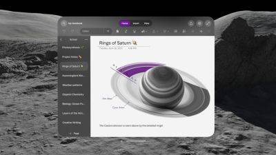 AnnieBronson - Microsoft OneNote теперь можно использовать на Apple Vision Pro вместе с другими приложениями Office - habr.com - Microsoft