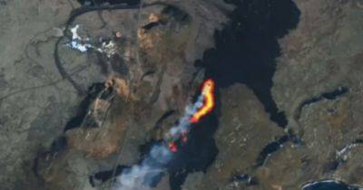 Вытекает из двух активных кратеров: потоки лавы вулкана в Исландии показали на изображениях NASA - focus.ua - Австралия - Исландия